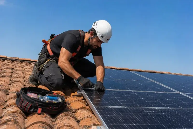 Maintenance et monitoring de panneaux solaires à Montgaillard